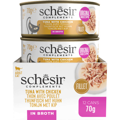 Schesir Cat Complements Tuniak a kura vo vyvare 70g obsah